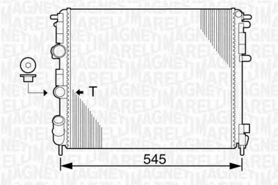 MAGNETI MARELLI 350213990000 -  Радиатор, охлаждение двигателя